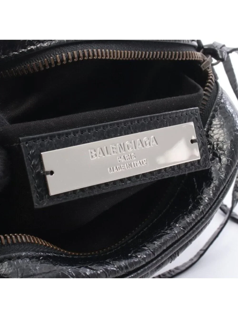 Balenciaga Shoulder Bag Buckle City Height Leather